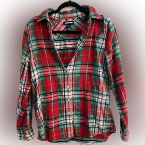 Lands End size 6 flannel